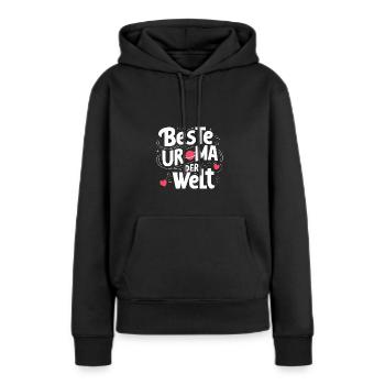 Beste Uroma Geburtstag Weihnachten Muttertag Ideen - Frauen Premium Bio Hoodie - Schwarz - Vorne - Julia (174cm)