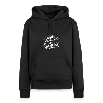 Rentner Ruhestand Abschiedsgeschenk Kollegen - Frauen Premium Bio Hoodie - Schwarz - Vorne - Julia (174cm)