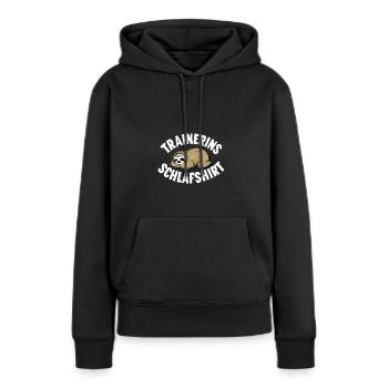 Trainerin Schlafshirt Lustige Danke Coach Fitness - Frauen Premium Bio Hoodie - Schwarz - Vorne - Julia (174cm)