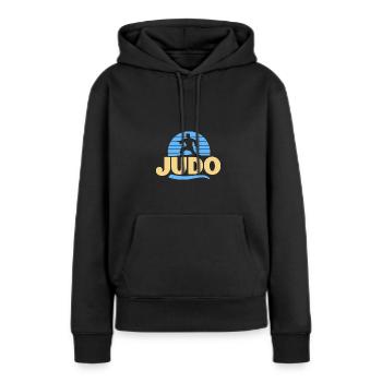 Judo-Junge Stärke Kampfsport Gürtel Präsent - Frauen Premium Bio Hoodie - Schwarz - Vorne - Julia (174cm)