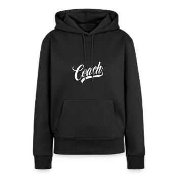 Coach Dankeschön Geschenk Trainer Fitness Training - Frauen Premium Bio Hoodie - Schwarz - Vorne - Julia (174cm)