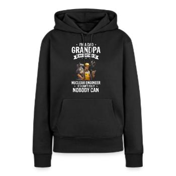 Kernenergie Spruch für Kernenergie - Frauen Premium Bio Hoodie - Schwarz - Vorne - Julia (174cm)