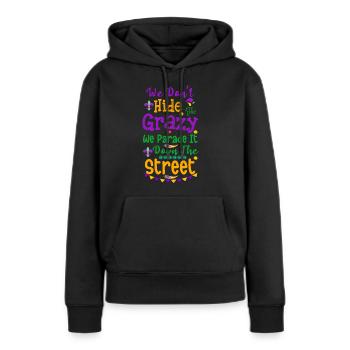 Mardi Gras Parade Kostüme Fest Karneval - Frauen Premium Bio Hoodie - Schwarz - Vorne - Julia (174cm)