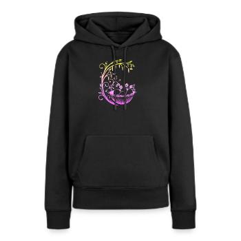 Panier de Pâques Panier de Pâques - Sweat à capuche Premium bio Femme - noir - Devant - Julia (174cm)