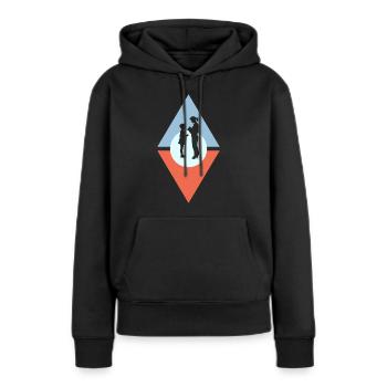 Grundschullehrer Volksschule Abi - Frauen Premium Bio Hoodie - Schwarz - Vorne - Julia (174cm)