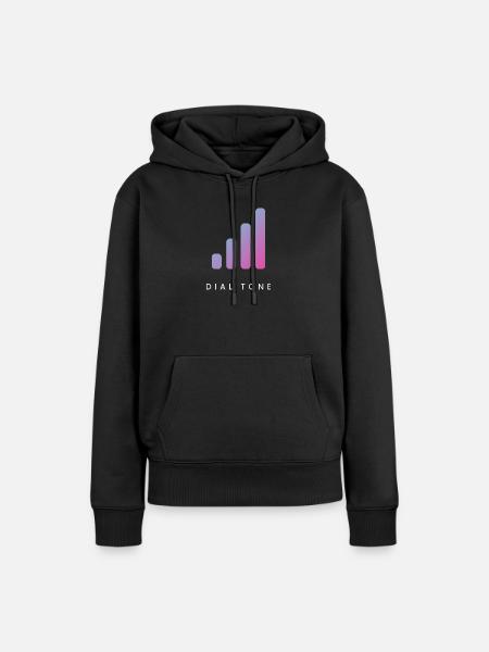 Dial Tone - Signal Minimal - Frauen Premium Bio Hoodie - Schwarz