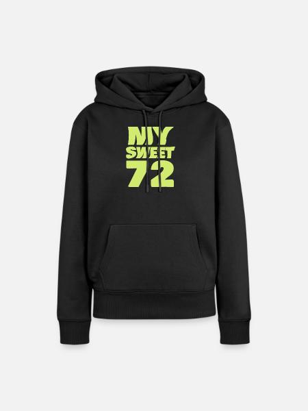 Sweet 72 - Frauen Premium Bio Hoodie - Schwarz