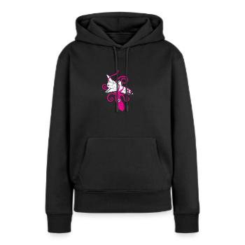 Squid vs Space Shuttle - Frauen Premium Bio Hoodie - Schwarz - Vorne - Julia (174cm)