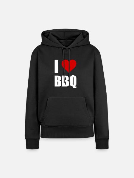 BBQ - Frauen Premium Bio Hoodie - Schwarz