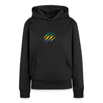Claw Klaue Laender Gabun png - Frauen Premium Bio Hoodie - Schwarz - Vorne - Julia (174cm)