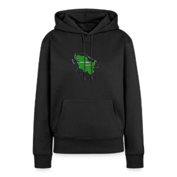 Schleswig Holstein - Frauen Premium Bio Hoodie - Schwarz - Vorne - Julia (174cm)