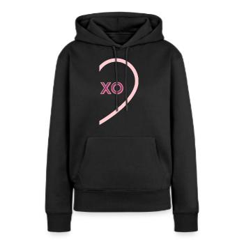 Best Friends Partner Look Idée cadeau Anniversaire - Sweat à capuche Premium bio Femme - noir - Devant - Julia (174cm)