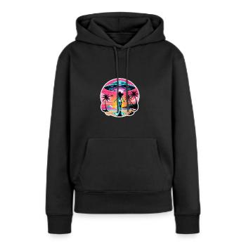 Summer vacation alien encounter. - Women’s Premium Organic Hoodie - black - Front - Julia (174cm)