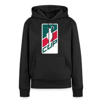 Coupe - Sweat à capuche Premium bio Femme - noir - Devant - Julia (174cm)