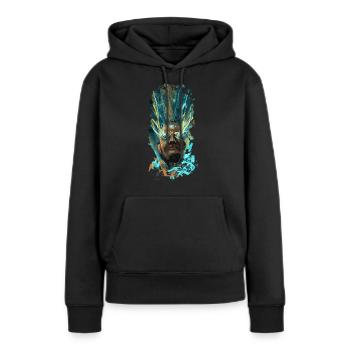 Star Child - Street Style - Women’s Premium Organic Hoodie - black - Front - Julia (174cm)