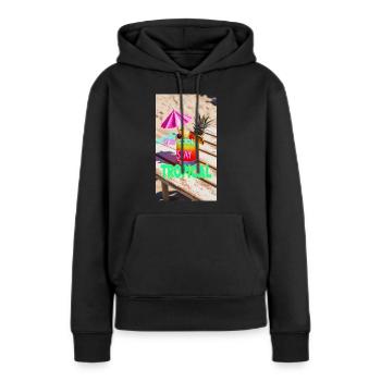 Stay cool Stay tropical - Frauen Premium Bio Hoodie - Schwarz - Vorne - Julia (174cm)