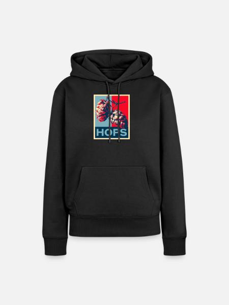 Hops - Frauen Premium Bio Hoodie - Schwarz