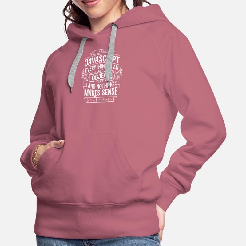 JavaScript: Alles ist ein Objekt Frauen Premium Bio Hoodie