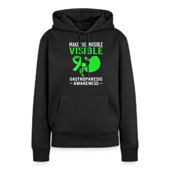 Darm Krankheit Gastroparese - Frauen Premium Bio Hoodie - Schwarz - Vorne - Julia (174cm)