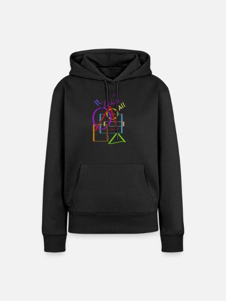Alle Formen - Frauen Premium Bio Hoodie - Schwarz