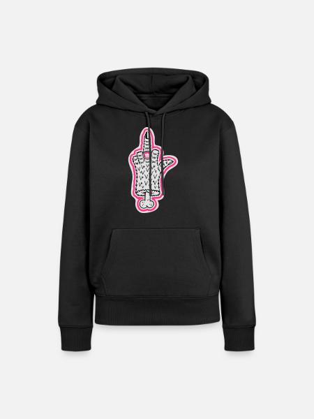 Ring - Frauen Premium Bio Hoodie - Schwarz