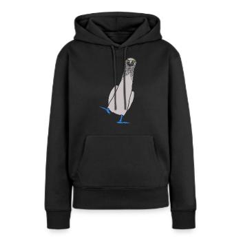 Tölpel - Frauen Premium Bio Hoodie - Schwarz - Vorne - Julia (174cm)