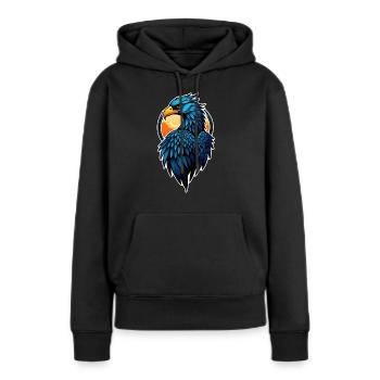 Eagle - Vereinigte Staaten - Vereinigte Staaten - Frauen Premium Bio Hoodie - Schwarz - Vorne - Julia (174cm)