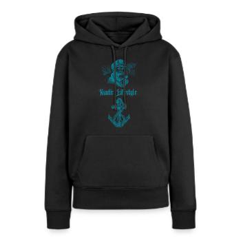 Nautic Lifestyle - Frauen Premium Bio Hoodie - Schwarz - Vorne - Julia (174cm)