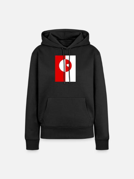 Grönlandflagge - Frauen Premium Bio Hoodie - Schwarz