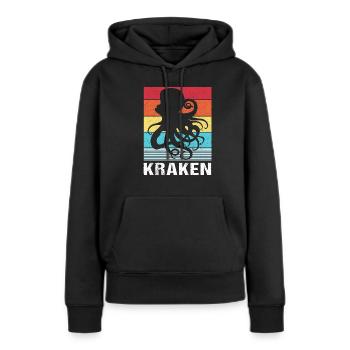 Pieuvre Pieuvre Pieuvre Pieuvre Pieuvre - Sweat à capuche Premium bio Femme - noir - Devant - Julia (174cm)