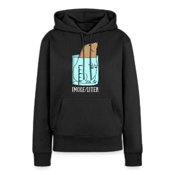 chimie - Sweat à capuche Premium bio Femme - noir - Devant - Julia (174cm)