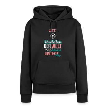Beste Handballerin der Welt - 100% Authentisch - Frauen Premium Bio Hoodie - Schwarz - Vorne - Julia (174cm)