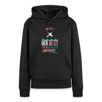 Best Nurse in the World - 100% Authentic - Women’s Premium Organic Hoodie - black - Front - Julia (174cm)