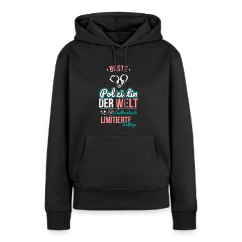 Best Female Policewoman in the World - 100% Authentic - Women’s Premium Organic Hoodie - black - Front - Julia (174cm)