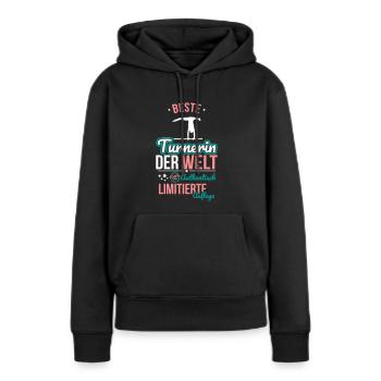 Best Gymnast in the World - 100% Authentic - Women’s Premium Organic Hoodie - black - Front - Julia (174cm)