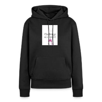 Die_letzten_stunden - Sweat à capuche Premium bio Femme - noir - Devant - Julia (174cm)