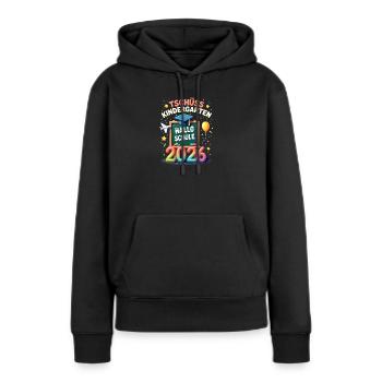 Schulkind 2026 Einschulung 2026 Schulanfang - Frauen Premium Bio Hoodie - Schwarz - Vorne - Julia (174cm)