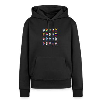 Lateinamerikanischer Widerstand - Frauen Premium Bio Hoodie - Schwarz - Vorne - Julia (174cm)