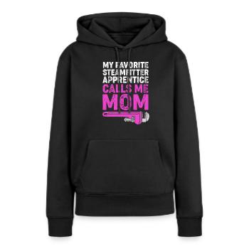Industrie Schlosser Rohr - Frauen Premium Bio Hoodie - Schwarz - Vorne - Julia (174cm)