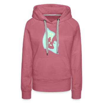 Fee Magie - Frauen Premium Bio Hoodie - Malve - Vorne - Isabella (175cm)
