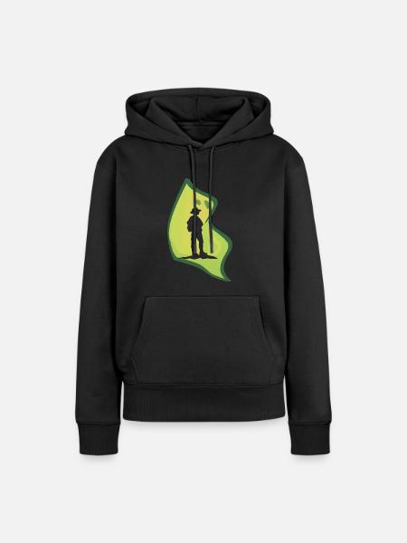 Pfadfinder Erkundung Abenteuer - Frauen Premium Bio Hoodie - Schwarz
