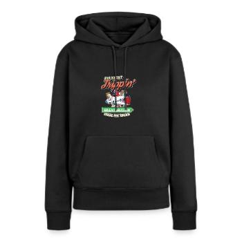 Straight Trippin' To Great Britain With My Tribe - Frauen Premium Bio Hoodie - Schwarz - Vorne - Julia (174cm)