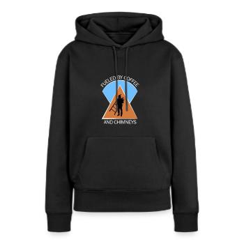 Ramoneur Ramoneur Ramoneur - Sweat à capuche Premium bio Femme - noir - Devant - Julia (174cm)