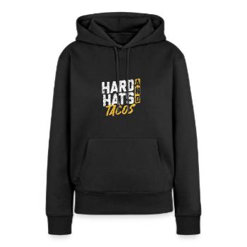 Schutzhelme Und Tacos Bauliebhaber - Frauen Premium Bio Hoodie - Schwarz - Vorne - Julia (174cm)