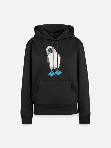 Blaufußtölpel Blue-footed Booby Seevogel - Frauen Premium Bio Hoodie - Schwarz