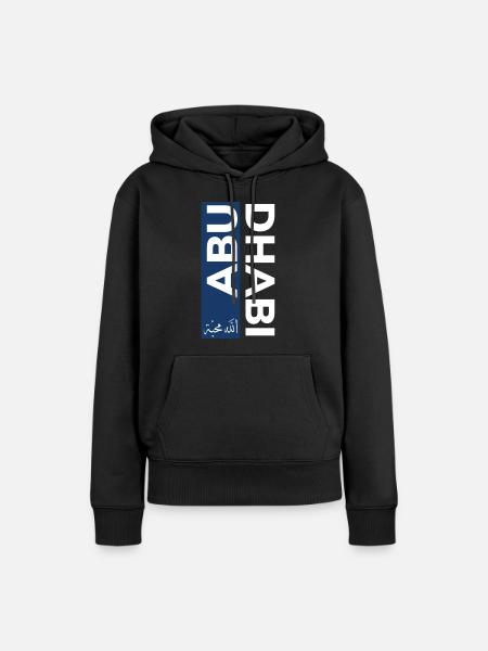Abu Dhabi Souvenir - Frauen Premium Bio Hoodie - Schwarz
