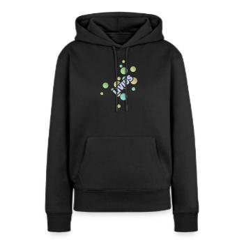 Fachhochschule Livius - Frauen Premium Bio Hoodie - Schwarz - Vorne - Julia (174cm)