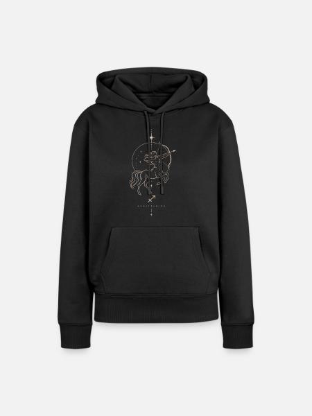 Schütze sternzeichen Astrologie horoskop - Frauen Premium Bio Hoodie - Schwarz