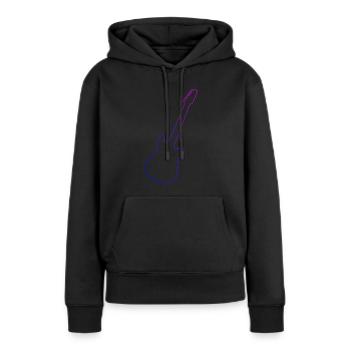 Egitarre Gitarre akustische gitarre Herren - Frauen Premium Bio Hoodie - Schwarz - Vorne - Julia (174cm)