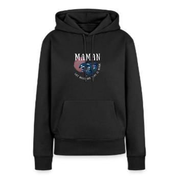 Mama Muttertag - Frauen Premium Bio Hoodie - Schwarz - Vorne - Julia (174cm)
